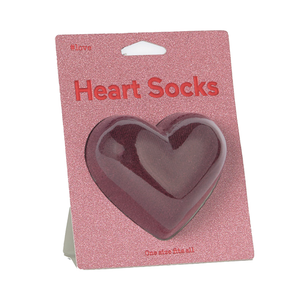 red valentine heart socks