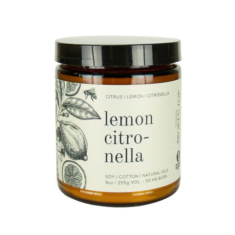 Lemon Citronella Bug Repellent Soy Candle