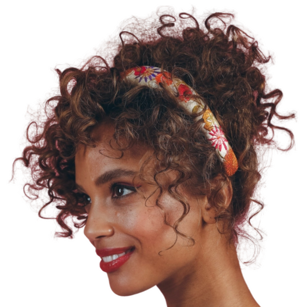 Floral Embroidered Headband