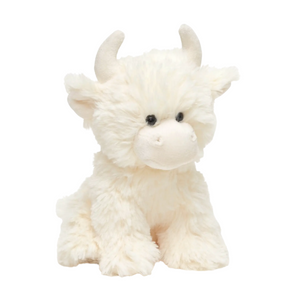 cute soft highland cow cream stuffie