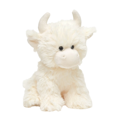 cute soft highland cow cream stuffie