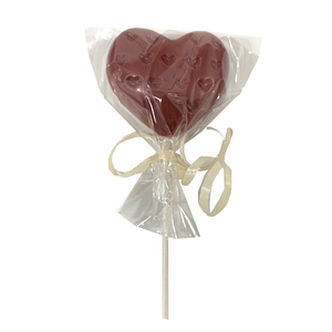 valentine chocolate heart lollipop