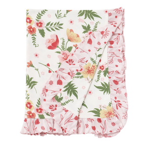cotton floral baby stroller blanket