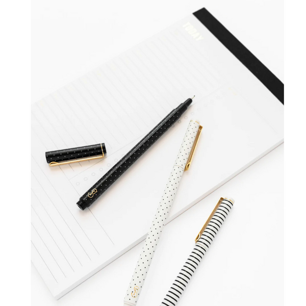 Polka Dot & Stripe Pen Set